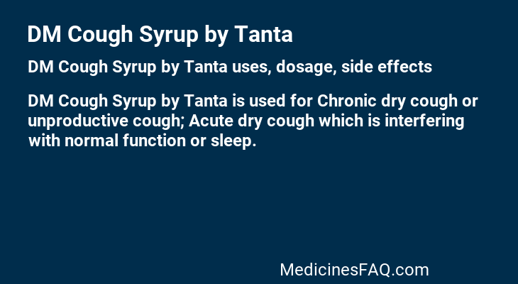 DM Cough Syrup by Tanta
