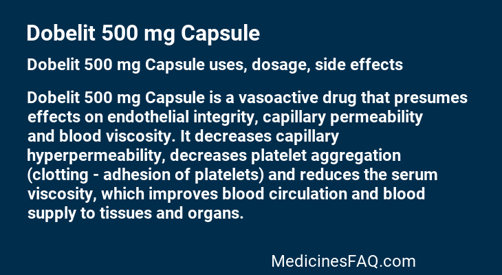 Dobelit 500 mg Capsule