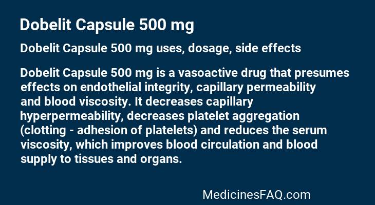 Dobelit Capsule 500 mg