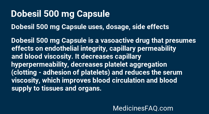 Dobesil 500 mg Capsule