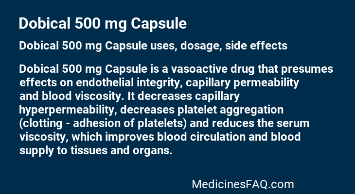 Dobical 500 mg Capsule