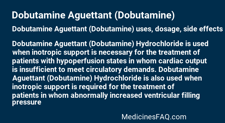 Dobutamine Aguettant (Dobutamine)