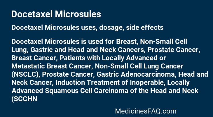 Docetaxel Microsules