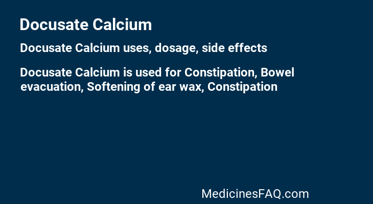 Docusate Calcium