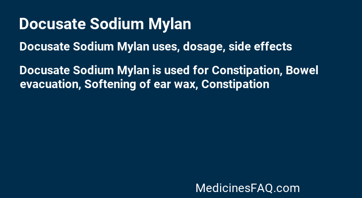 Docusate Sodium Mylan