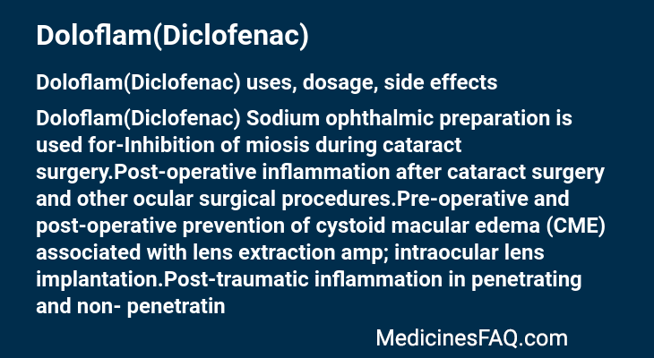Doloflam(Diclofenac)