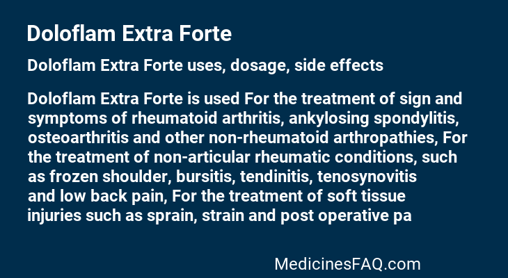 Doloflam Extra Forte