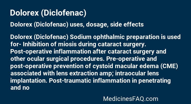 Dolorex (Diclofenac)