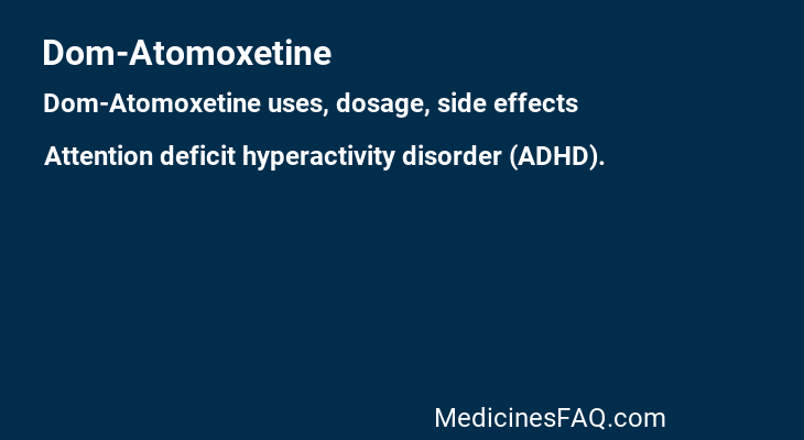 Dom-Atomoxetine