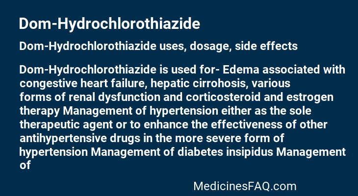 Dom-Hydrochlorothiazide