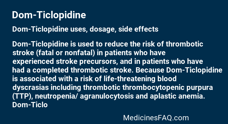 Dom-Ticlopidine