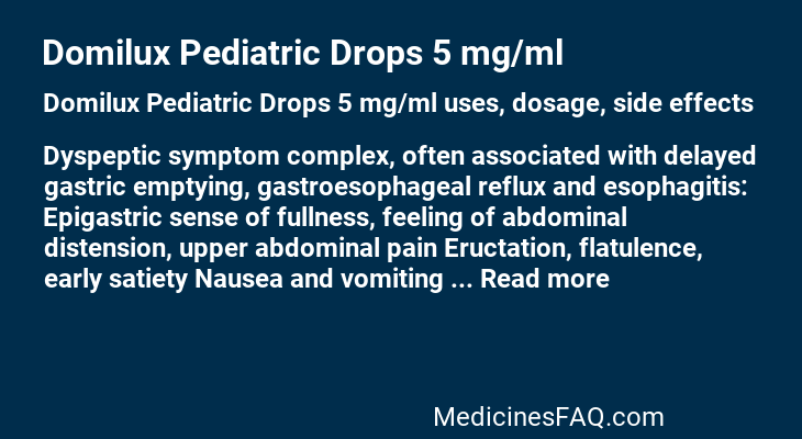 Domilux Pediatric Drops 5 mg/ml