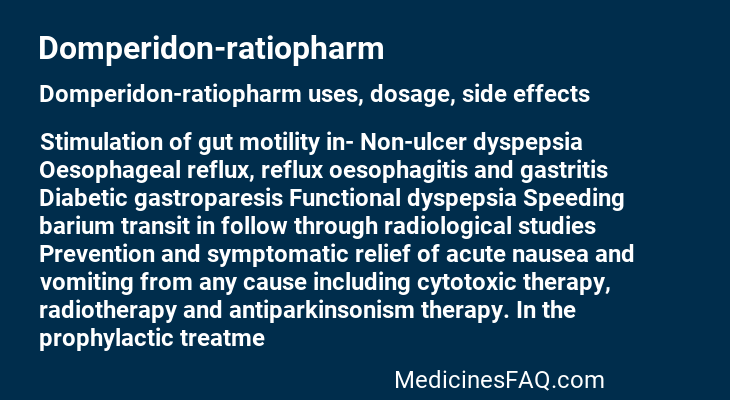 Domperidon-ratiopharm