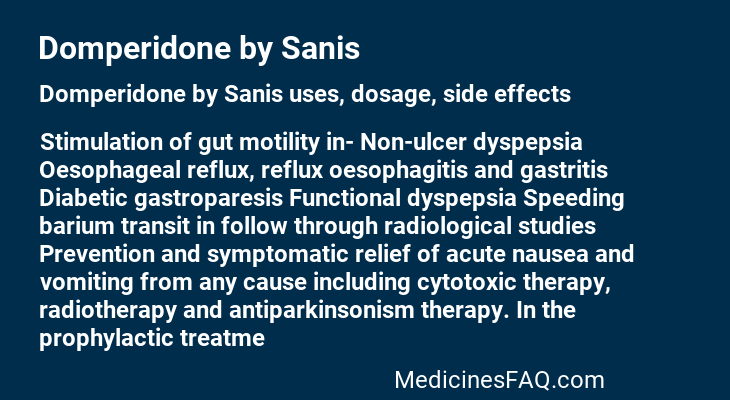 Domperidone by Sanis
