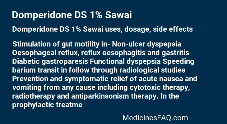 Domperidone DS 1% Sawai