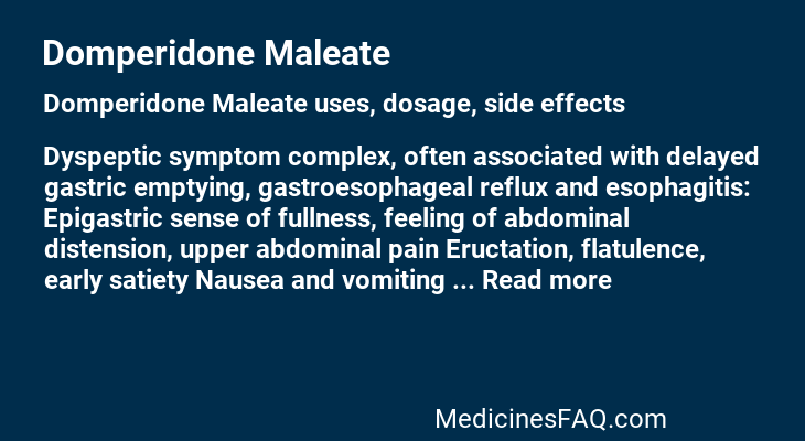 Domperidone Maleate