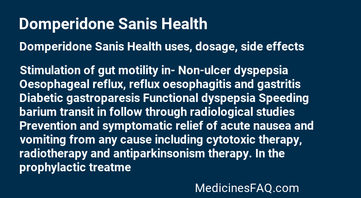 Domperidone Sanis Health