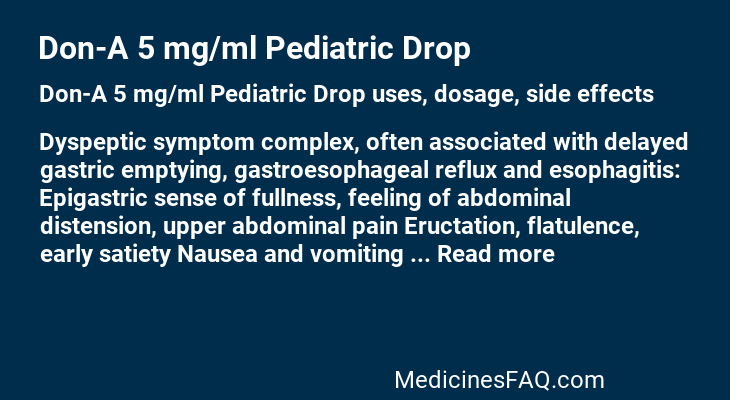 Don-A 5 mg/ml Pediatric Drop