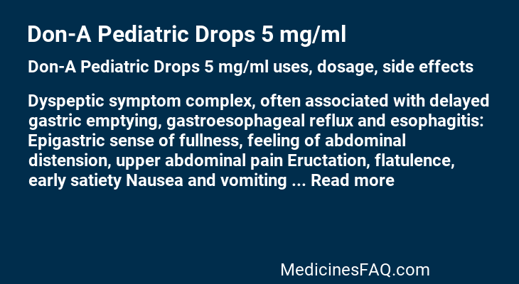 Don-A Pediatric Drops 5 mg/ml