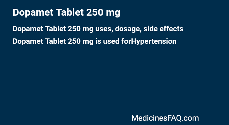 Dopamet Tablet 250 mg