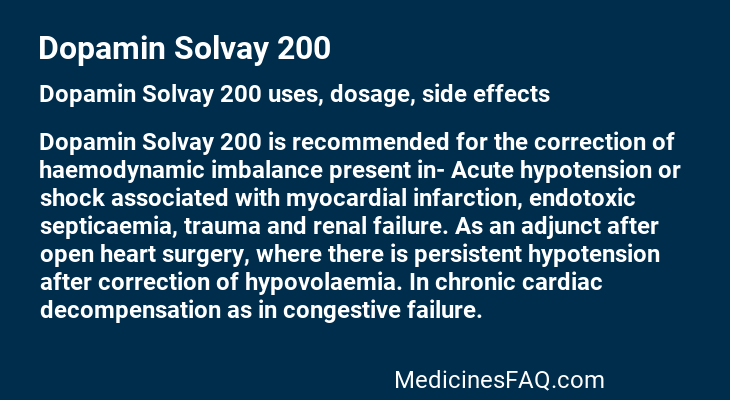 Dopamin Solvay 200