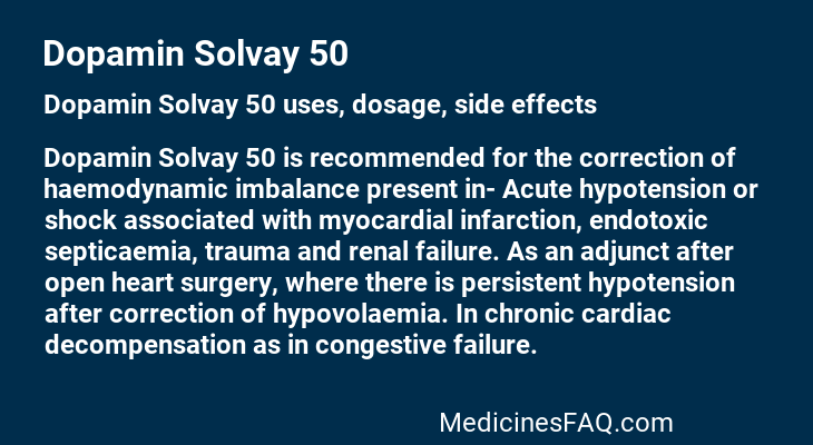 Dopamin Solvay 50