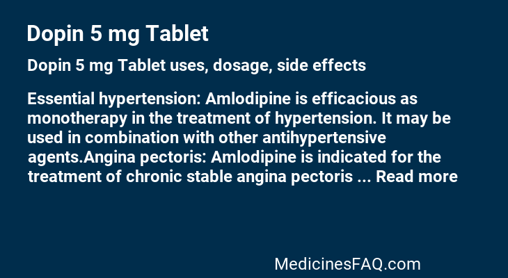 Dopin 5 mg Tablet