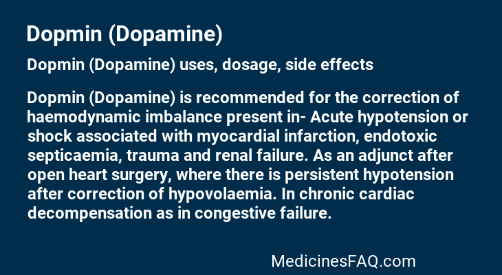 Dopmin (Dopamine)
