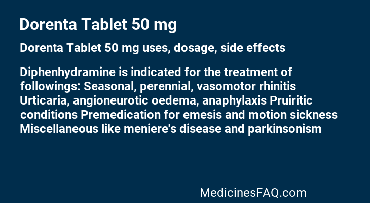 Dorenta Tablet 50 mg