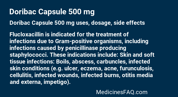 Doribac Capsule 500 mg