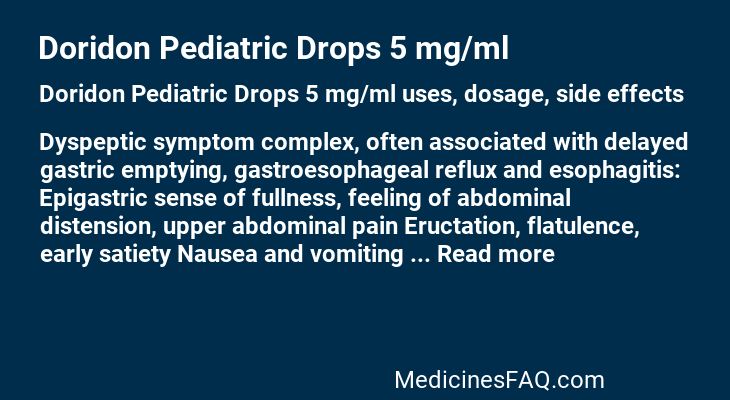 Doridon Pediatric Drops 5 mg/ml