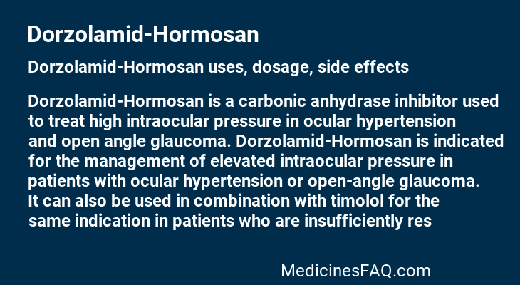 Dorzolamid-Hormosan