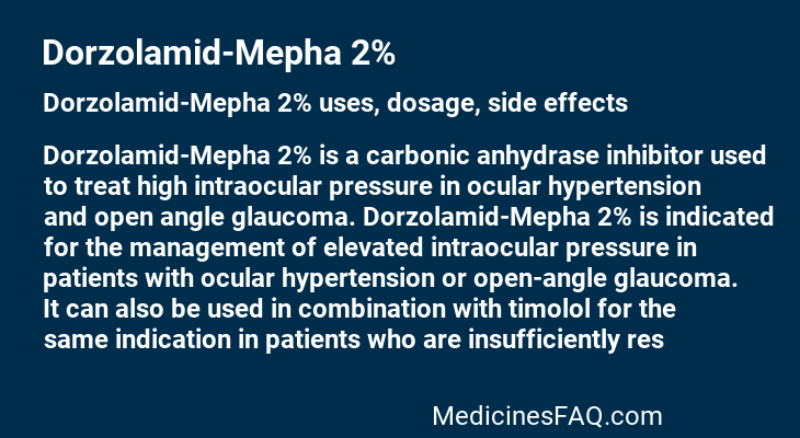 Dorzolamid-Mepha 2%