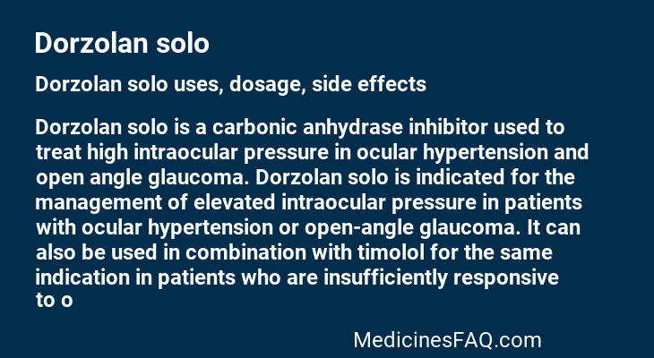 Dorzolan solo