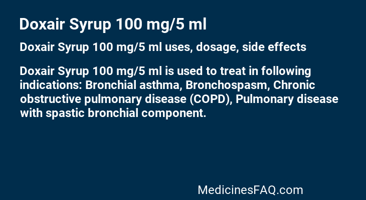 Doxair Syrup 100 mg/5 ml