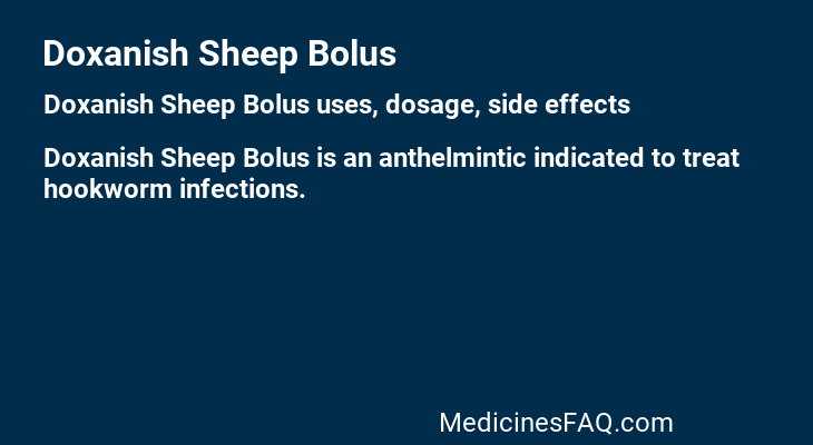 Doxanish Sheep Bolus