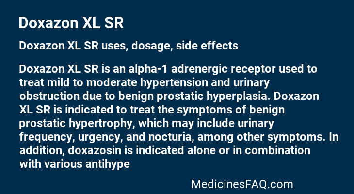 Doxazon XL SR