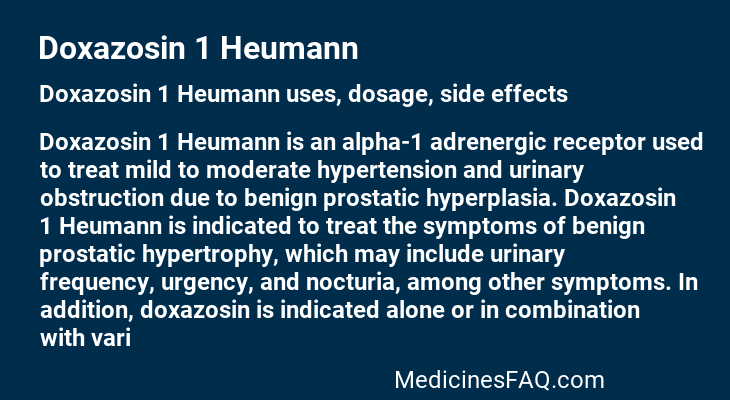 Doxazosin 1 Heumann