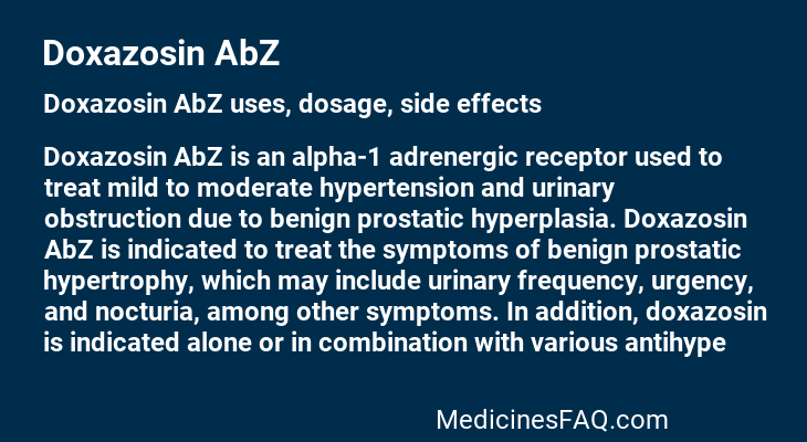 Doxazosin AbZ