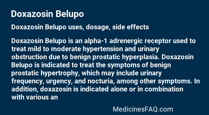 Doxazosin Belupo