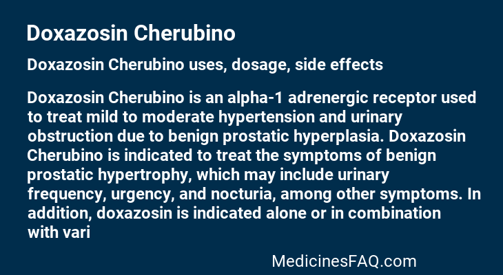 Doxazosin Cherubino