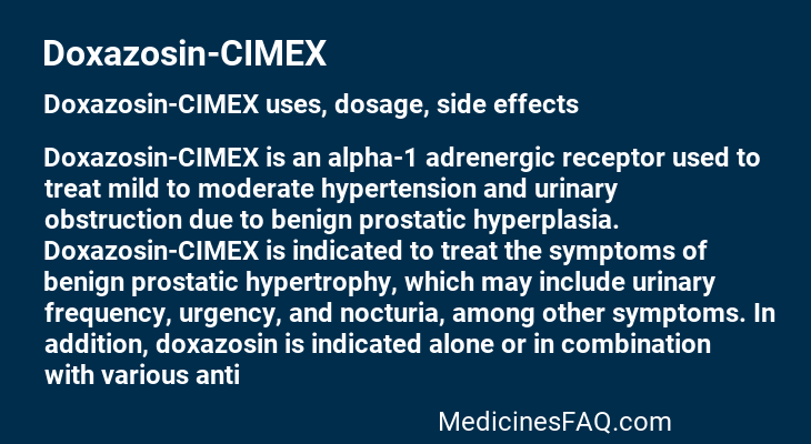 Doxazosin-CIMEX