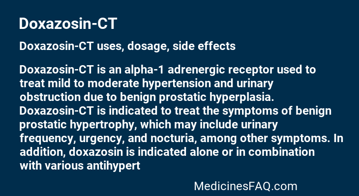 Doxazosin-CT