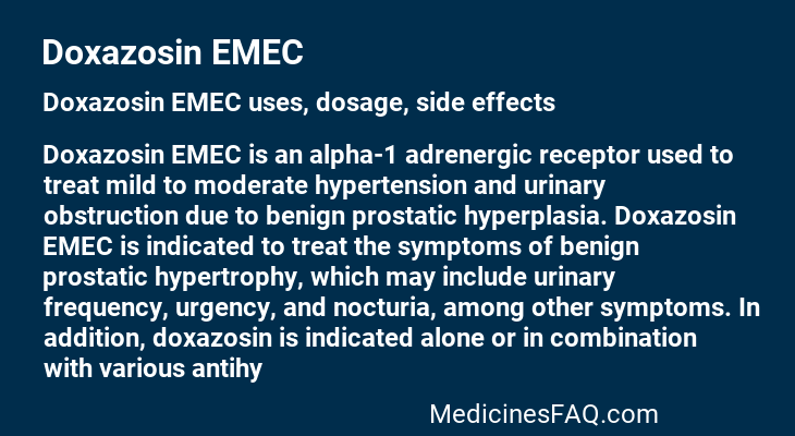 Doxazosin EMEC