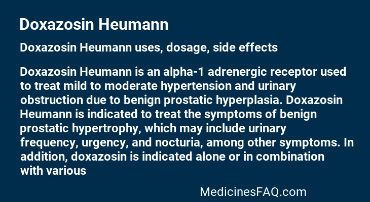 Doxazosin Heumann