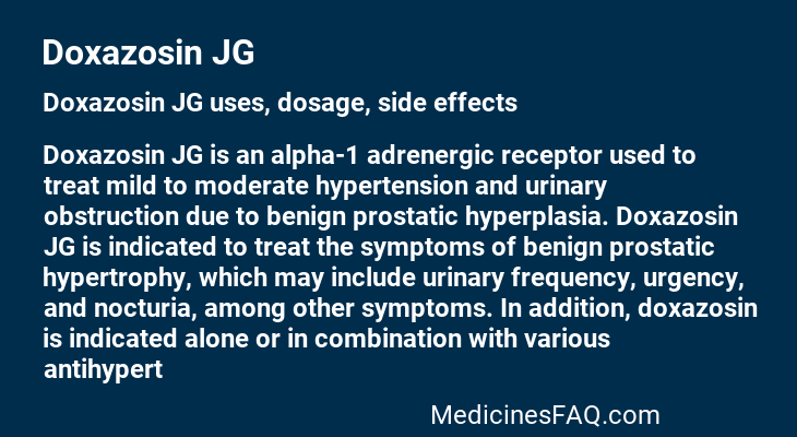 Doxazosin JG