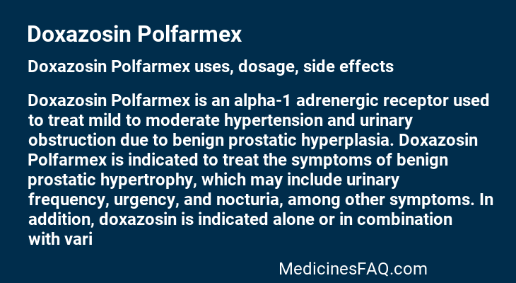 Doxazosin Polfarmex