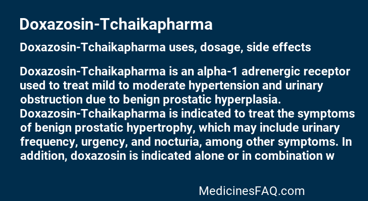 Doxazosin-Tchaikapharma