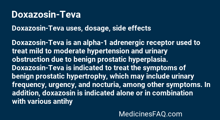 Doxazosin-Teva