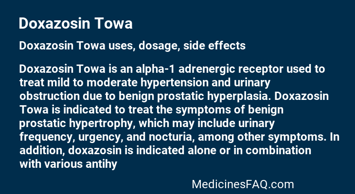 Doxazosin Towa